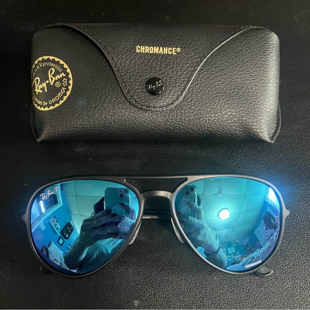 Ray Ban Chromance Aviator Sunglasses